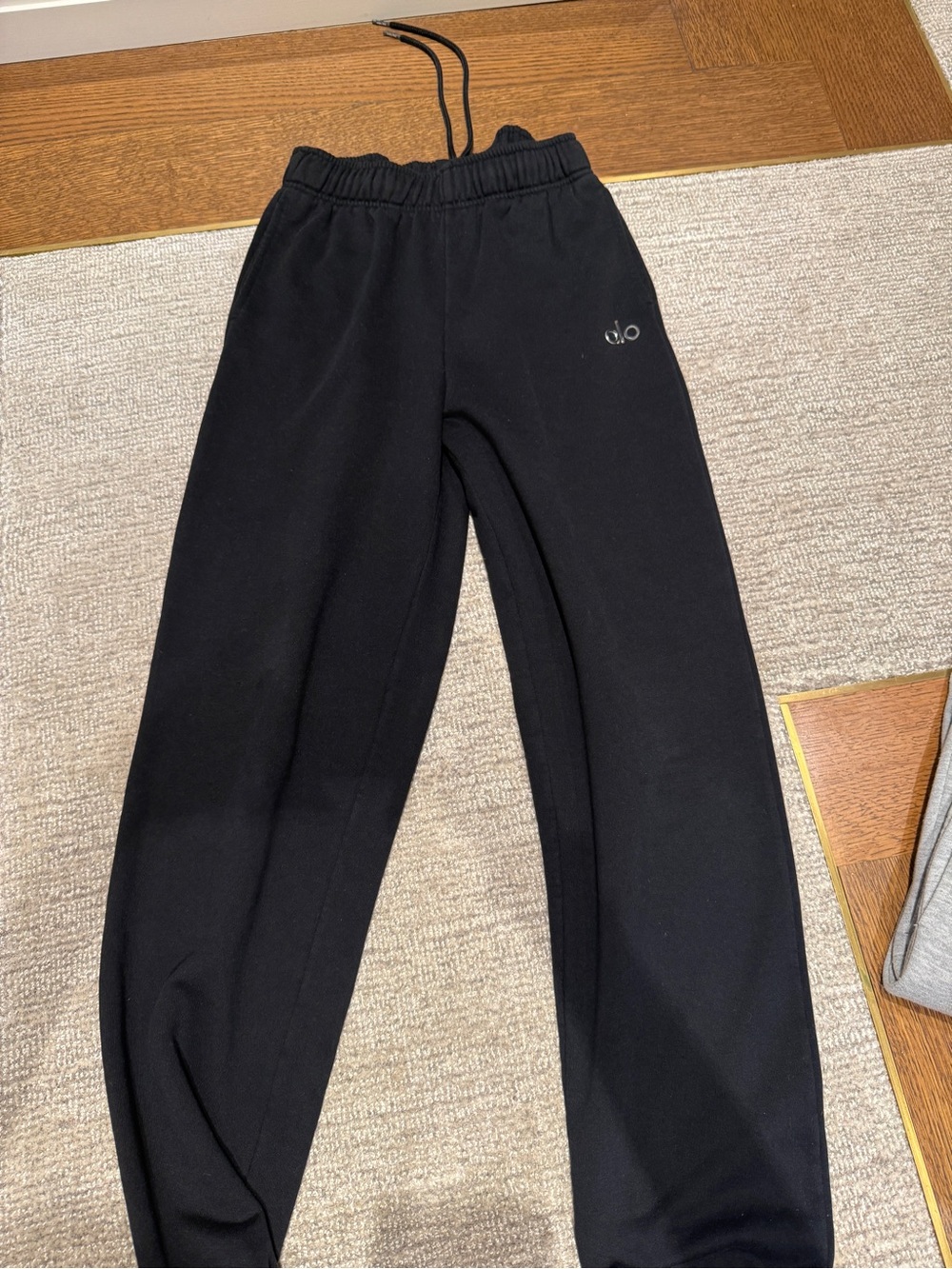 ALO Yoga Black Drawstring Track Pants
